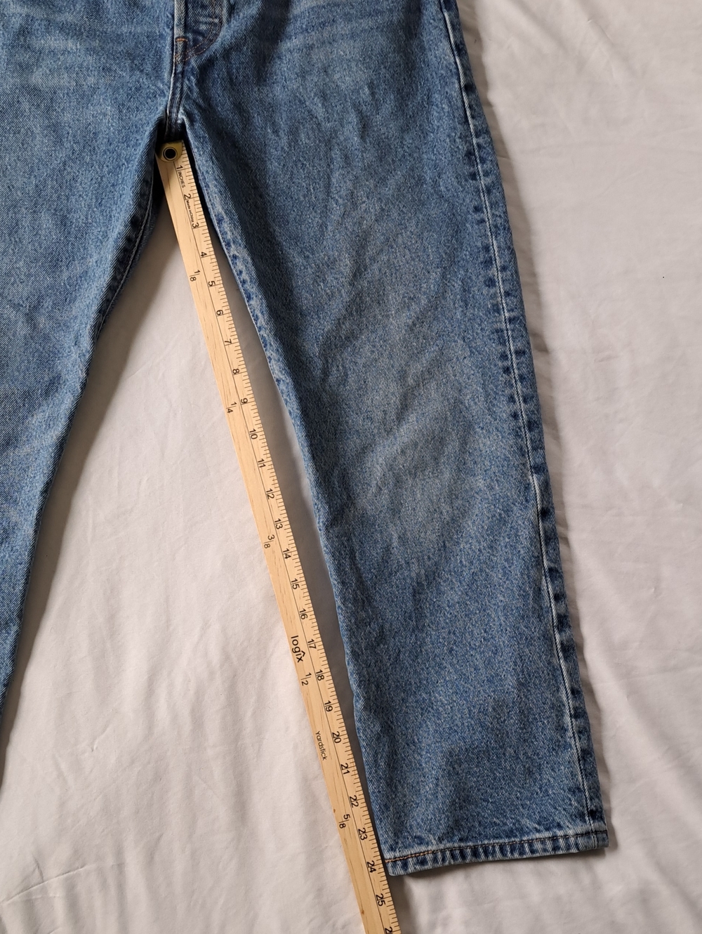 Levi's Premium 501 Crop Stonewash Womens Jeans Size 30x26 - Picture 6 of 13